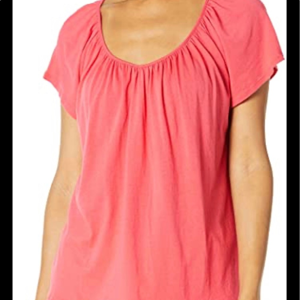 American Eagle Off-Shoulder Flutter Sleeve V-Neck Top XS Relaxed Fit EUC